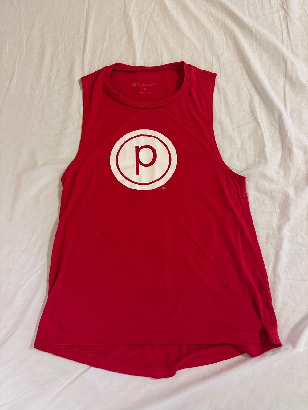 Pure Barre Red Logo Tank